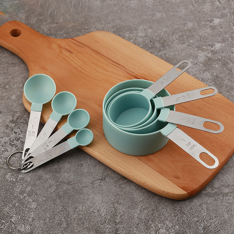 Kitchen Baking Utensils - 8 قطعة قياس الكؤوس الملاعق مجموعة