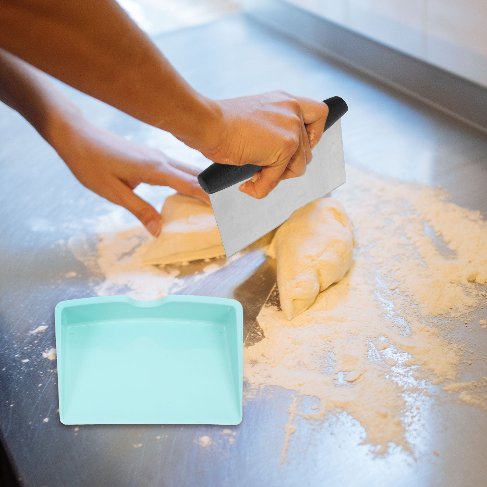 Bench Scraper Dough - مجموعة واحدة من قواطع العجين عالية