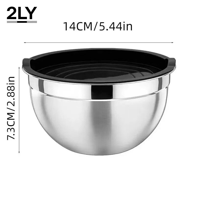 Kitchen Baking Bowls - مجموعة أوعية خلط من الفولاذ المقاوم