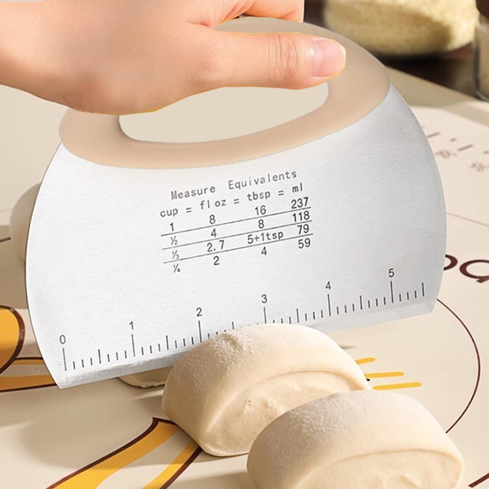Bench Scraper Dough - مكشطة عجين للمطبخ من الفولاذ المقاوم