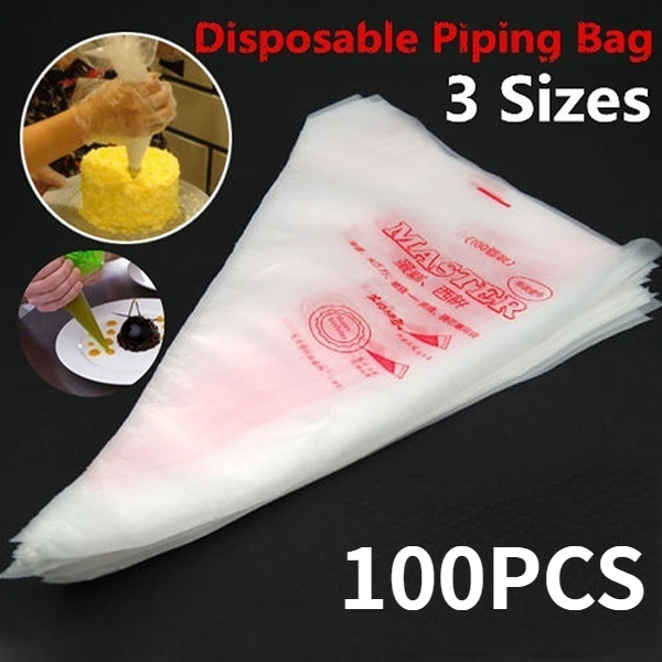 Piping Bag Disposable - 100 قطعة كيس الأنابيب القابل للتصرف