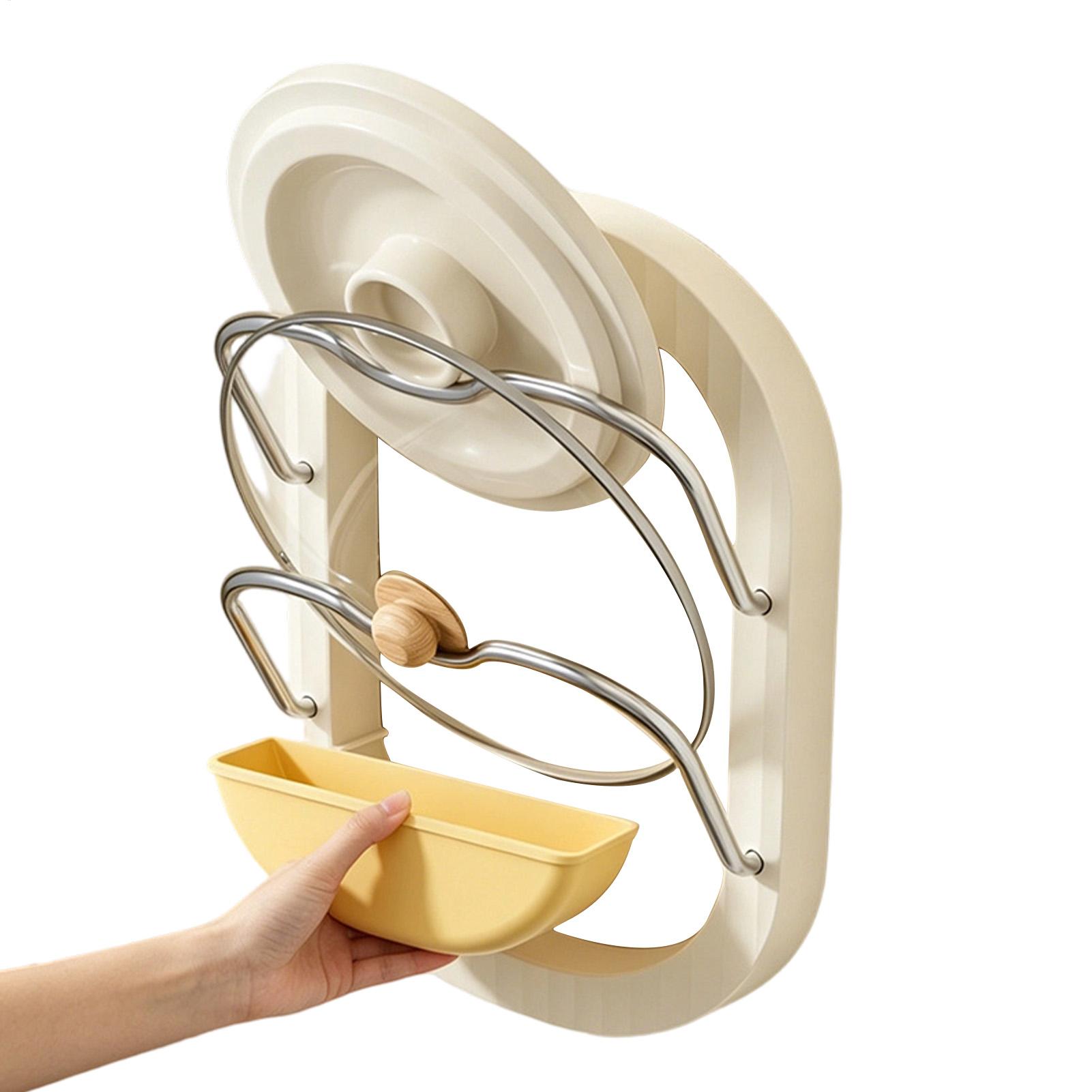 Kitchen Baking Cupboard - حامل أغطية الأواني ذو طبقتين، يثبت