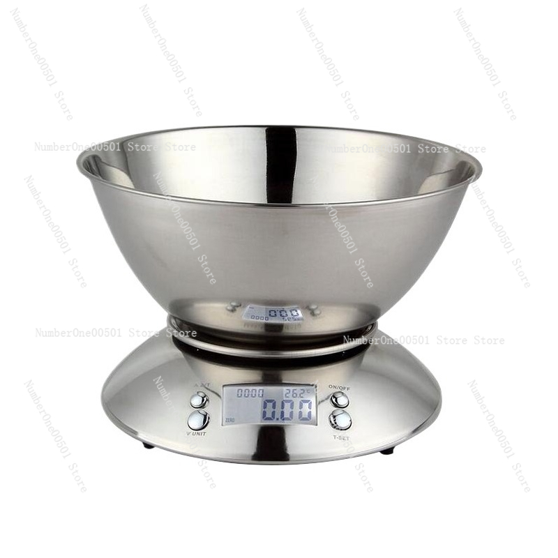 Kitchen Baking Bowls - ميزان مطبخ رقمي من الفولاذ المقاوم