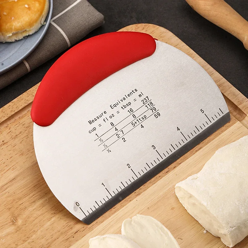 Bench Scraper Dough - مكشطة عجين الخبز والبيتزا، قاطعة عجين،