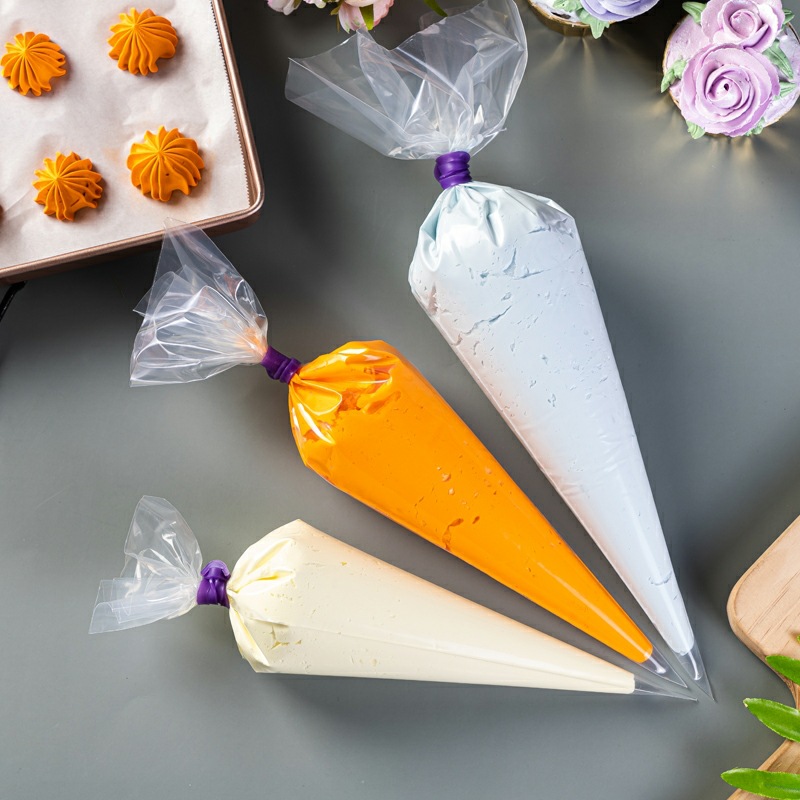 Piping Bag Disposable - 100 قطعة من أكياس التزيين السميكة