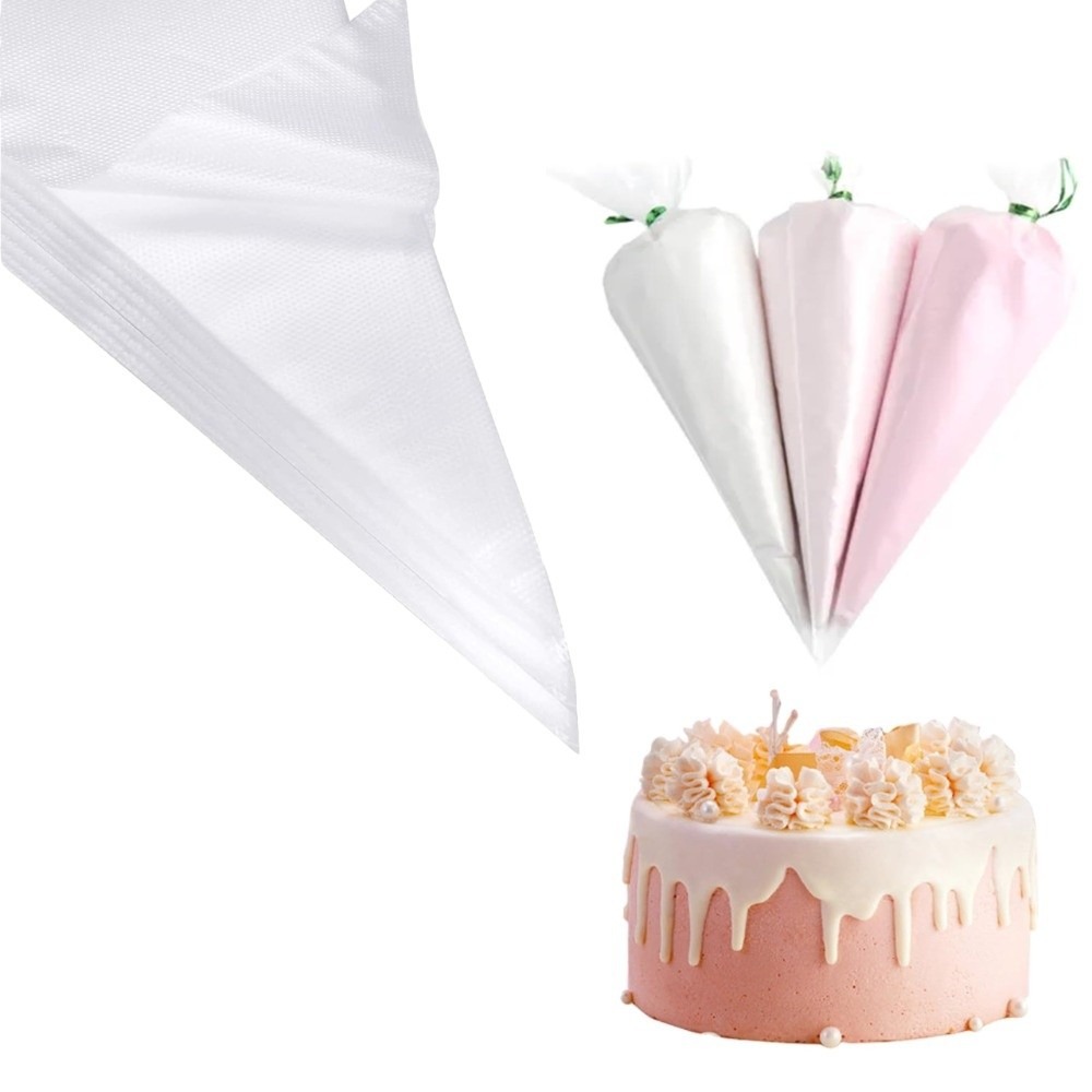 Piping Bag Disposable - 100 قطعة من أكياس الحلويات القوية