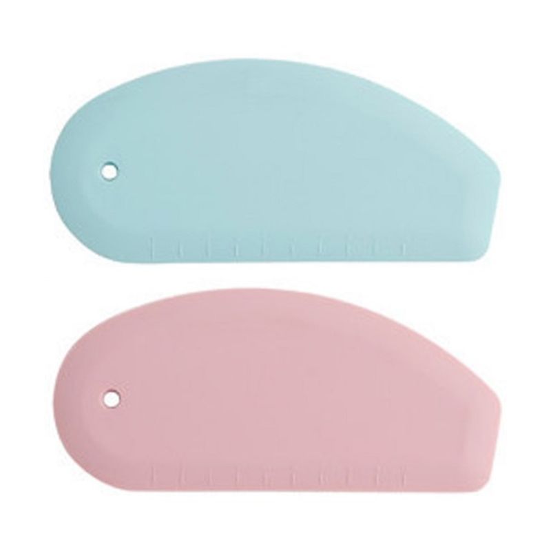 Bench Scraper Dough - AEE2-وعاء سيليكون مكشطة مرنة حافة منحنية