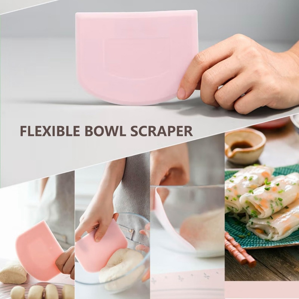 مكاشط بلاستيكية مرنة للعجين وا - مراجعة Bench Scraper Dough وسعره