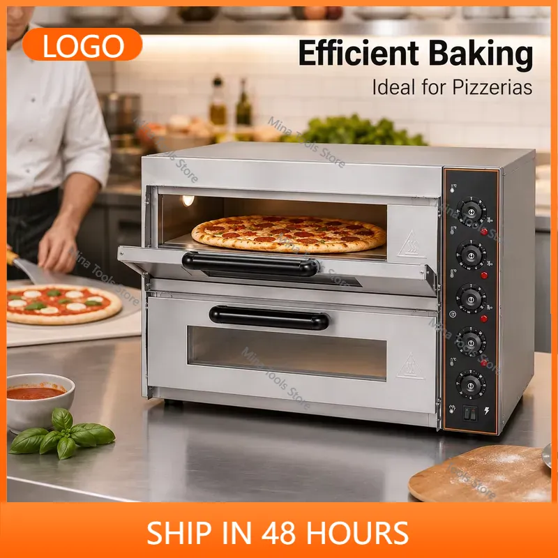 فرن بيتزا كهربائي تجاري بقوة 3 - مراجعة Kitchen Bakery وسعره