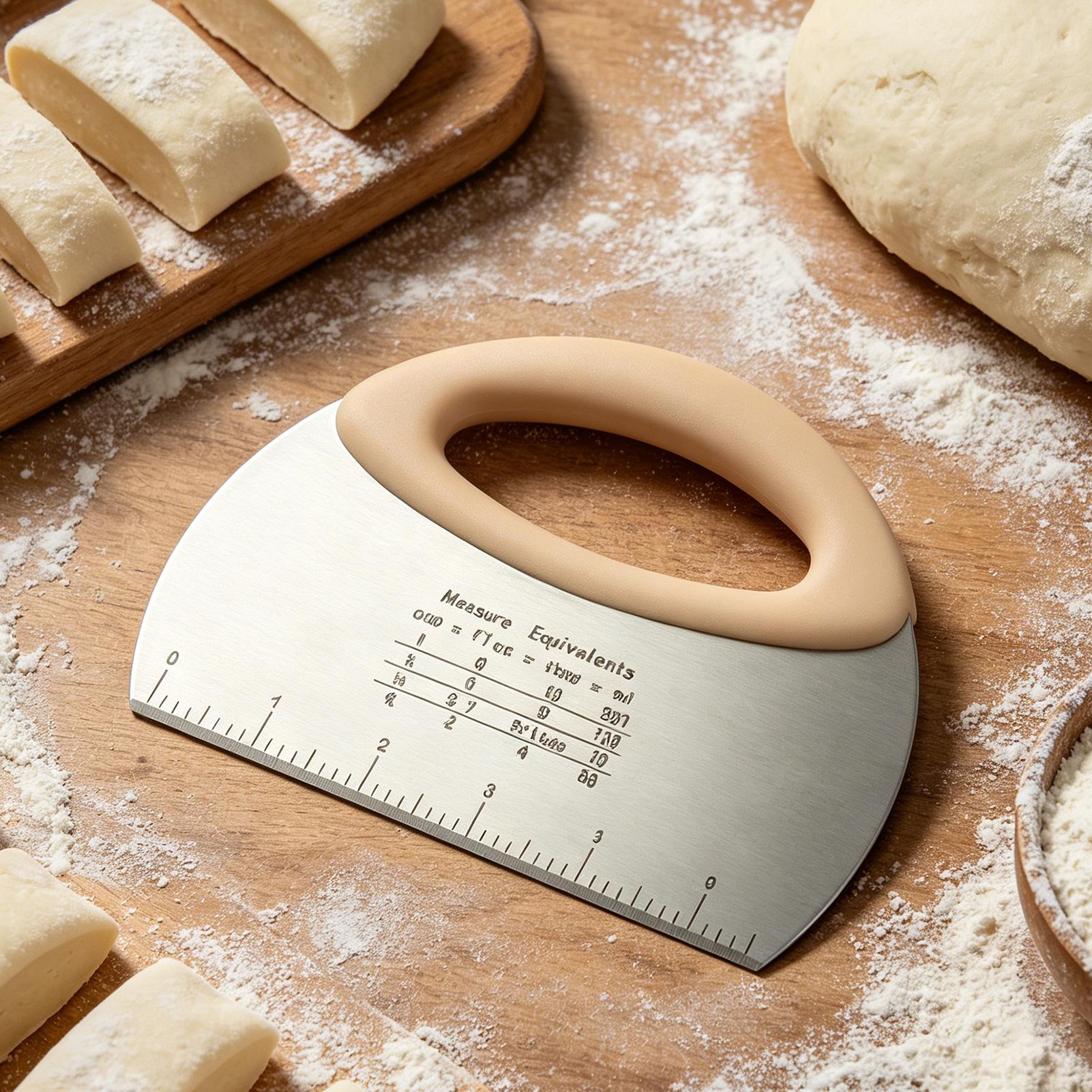 مكشطة عجين للمطبخ من الفولاذ ا - مراجعة Bench Scraper Dough وسعره