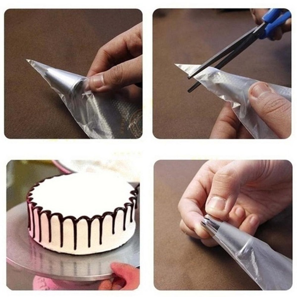 100 قطعة كيس الأنابيب القابل ل - مراجعة Piping Bag Disposable وسعره