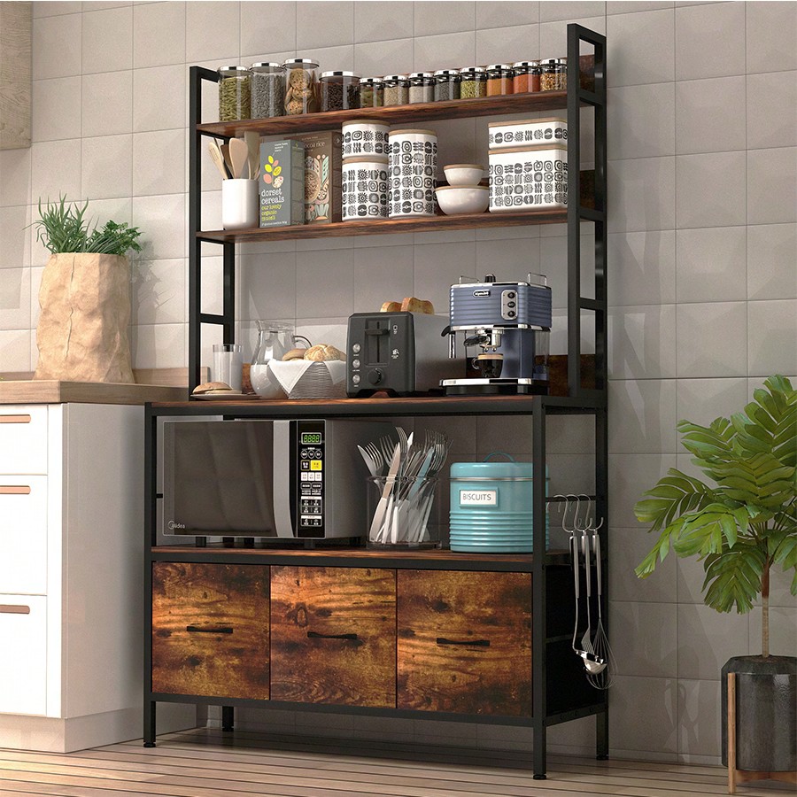 رف مطبخ للمخبوزات مع 3 سلال، ر - مراجعة Kitchen Baker وسعره