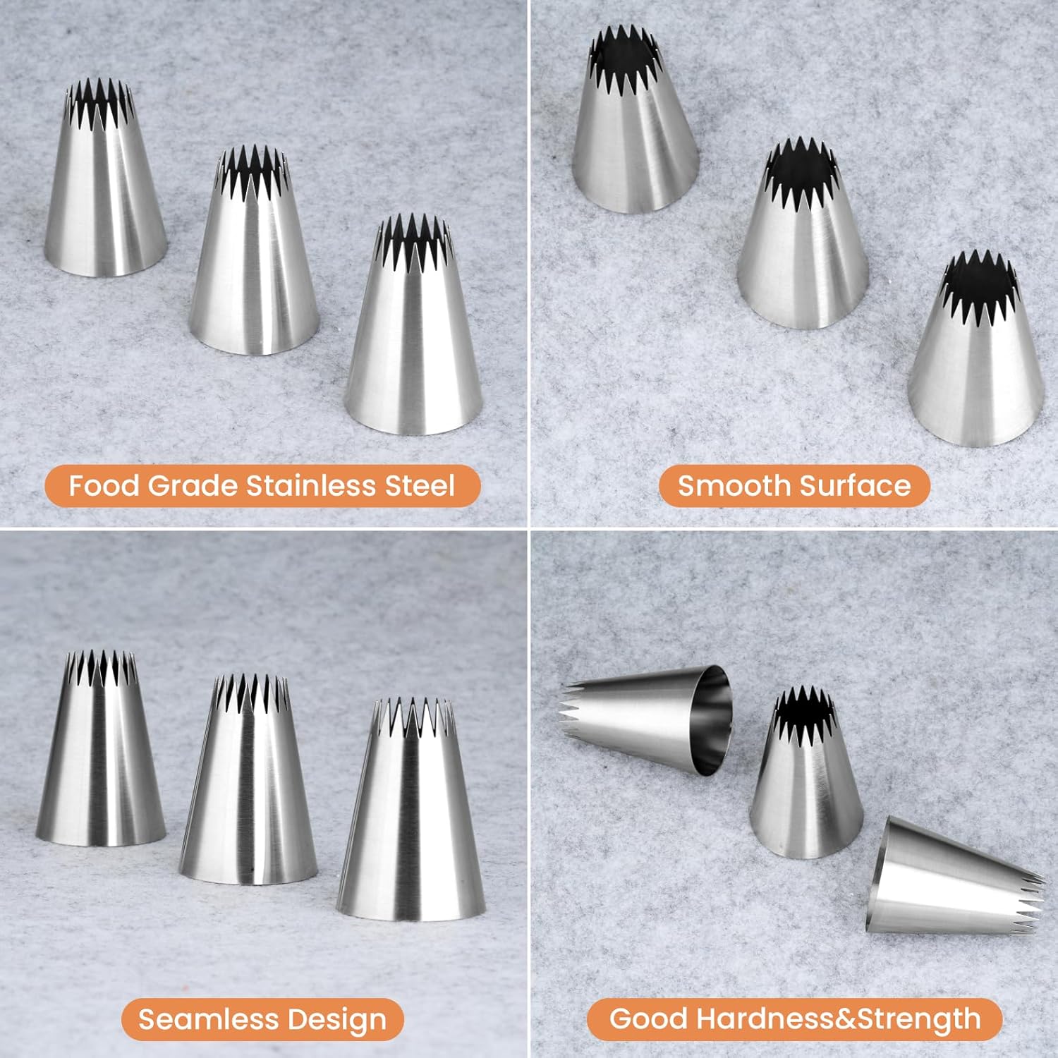 مجموعة أكياس وأطراف مكونة من 3 - مراجعة Piping Bag Disposable وسعره