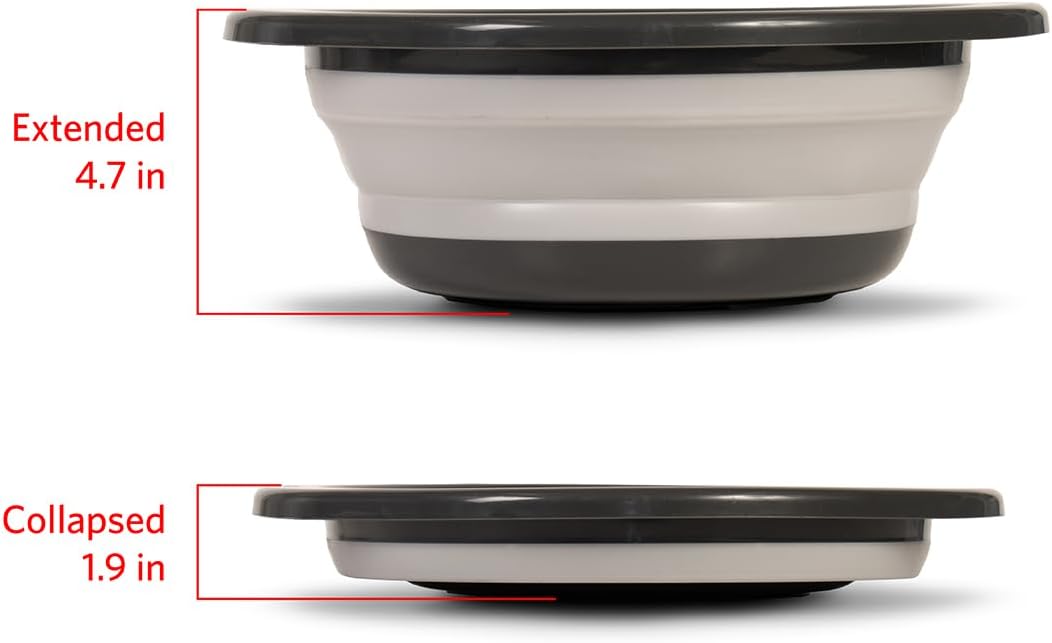 وعاء خلط كبير قابل للطي سعة 5. - مراجعة Kitchen Baking Bowls وسعره
