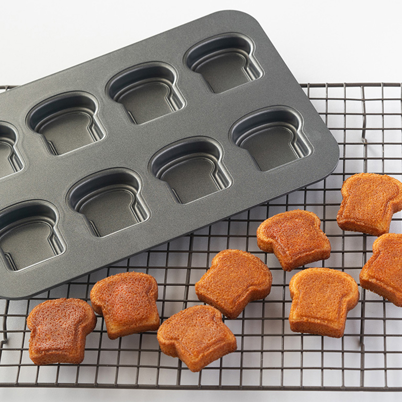 8 تجويف خبز التوست نمط الكربون - مراجعة Kitchen Baking Pan وسعره