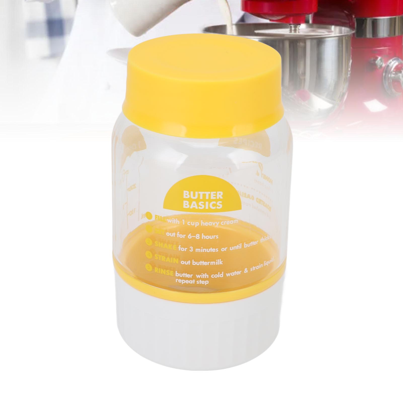 كوب صانع الزبدة البلاستيكي متع - مراجعة Kitchen Baking Cupboard وسعره
