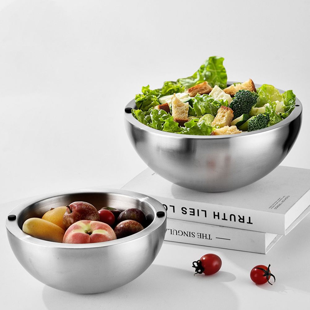 304 أطباق خلط سلطة سميكة من ال - مراجعة Kitchen Baking Bowls وسعره