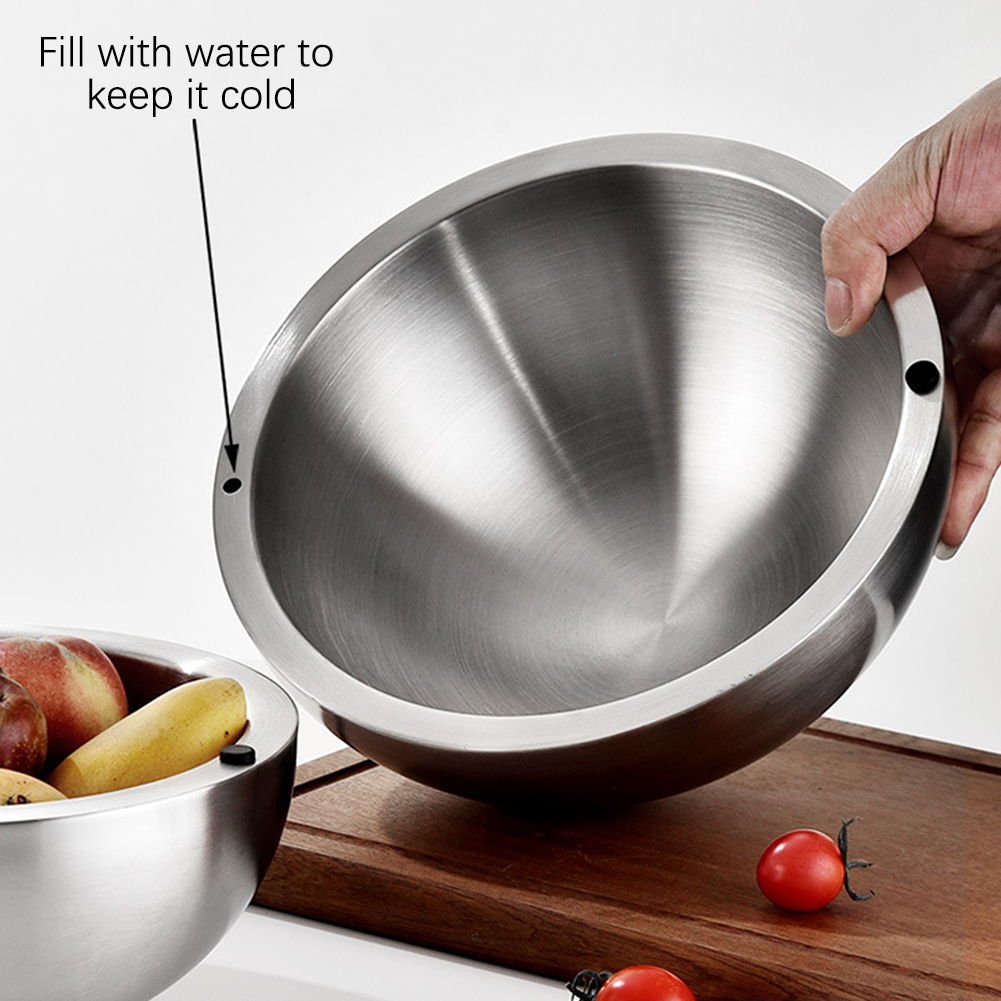 304 أطباق خلط سلطة سميكة من ال - مراجعة Kitchen Baking Bowls وسعره
