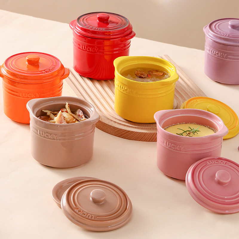 وعاء سيراميك بغطاء مزدوج، وعاء - مراجعة Kitchen Baking Bowls وسعره
