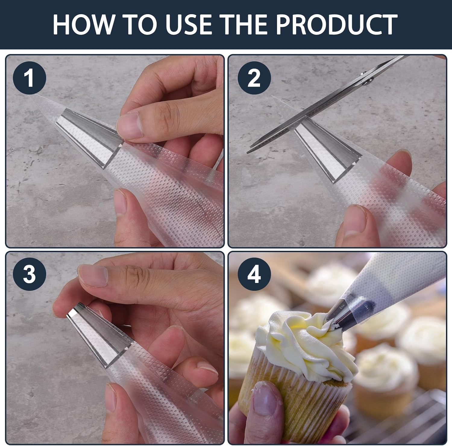 100 قطعة من أكياس تزيين المعجن - مراجعة Piping Bag Disposable وسعره