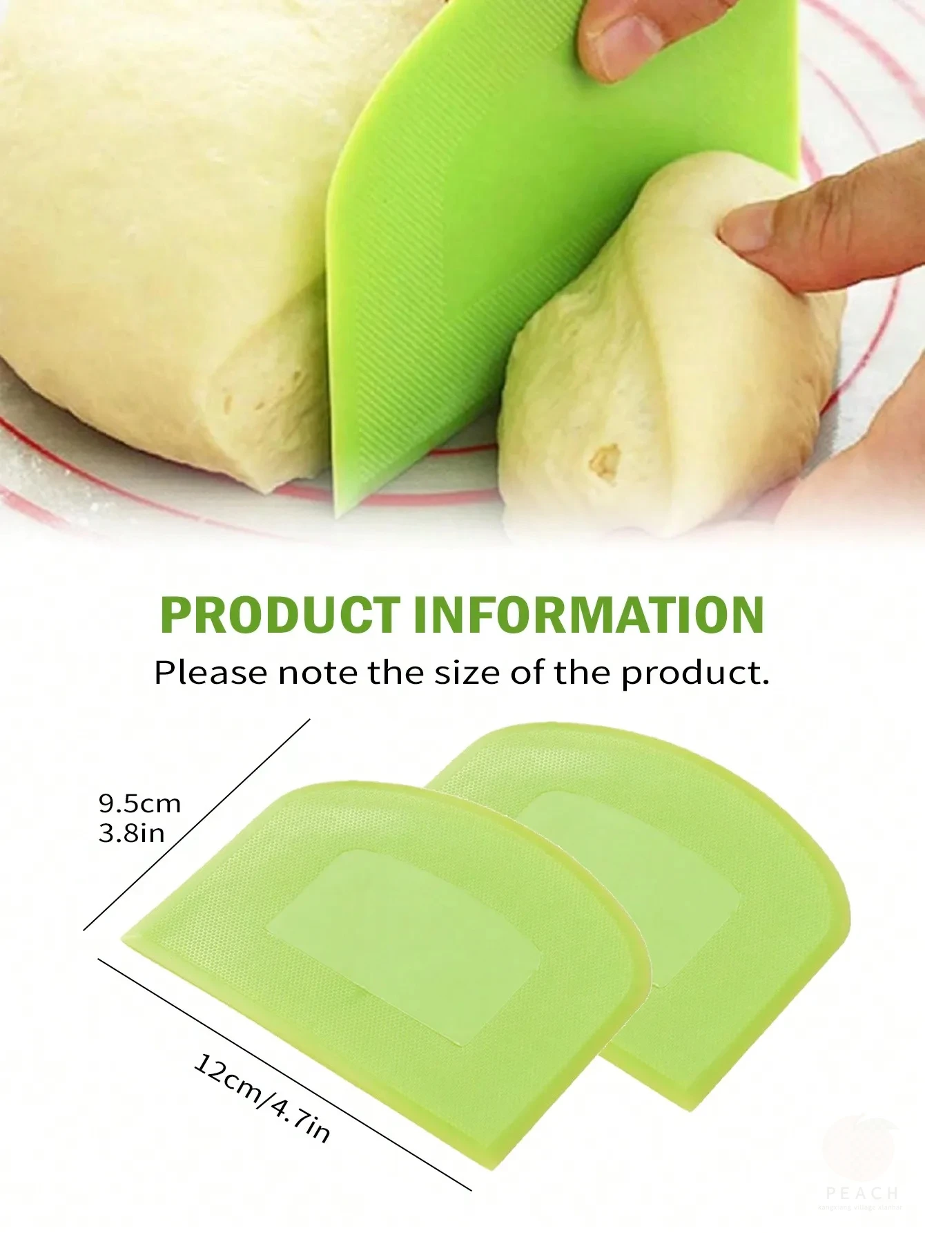 1/2 قطعة وعاء مكشطة العجين آمن - مراجعة Bench Scraper Dough وسعره