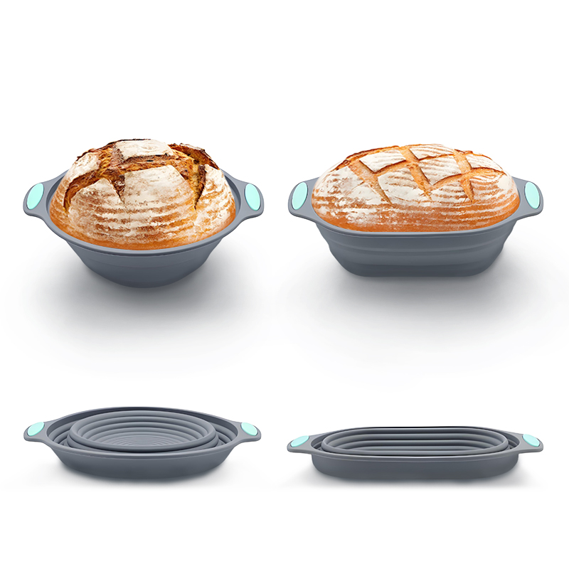 سلة تخمير الخبز السيليكونية ال - مراجعة Kitchen Baking Bowls وسعره
