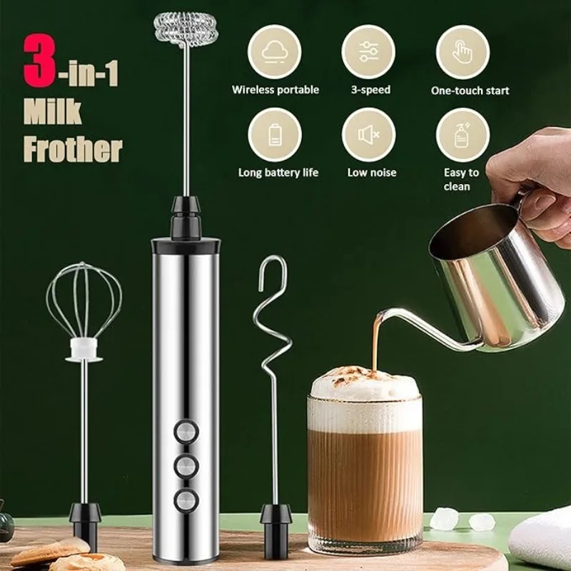 خلاط حليب كهربائي محمول 3 في 1 - مراجعة Kitchen Baking Appliances وسعره