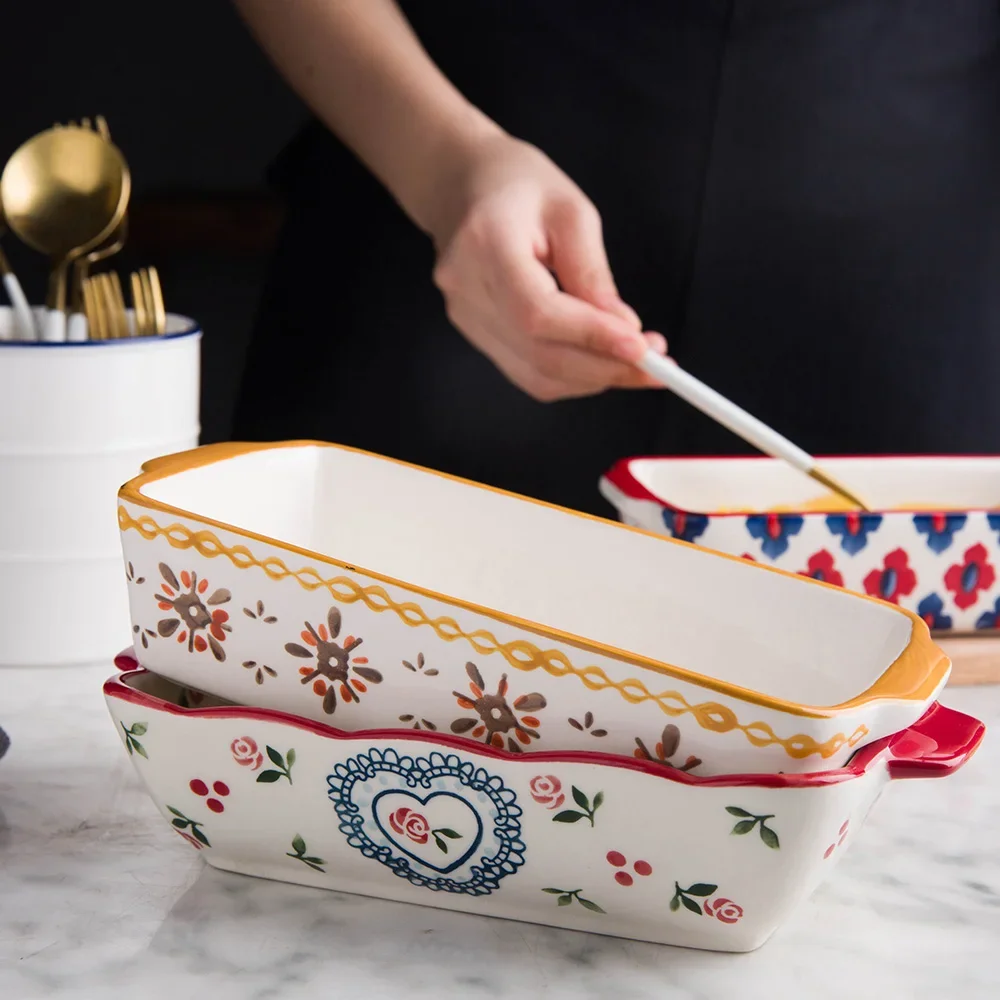 طبق خبز سيراميك تحميص لازانيا  - مراجعة Kitchen Oven Baking Pans وسعره