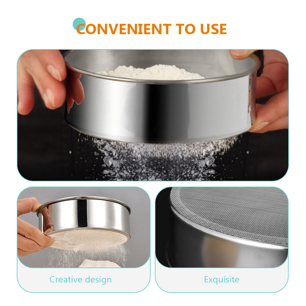 طقم من 3 قطع من مصفاة الدقيق ا - مراجعة Kitchen Baking Utensils وسعره