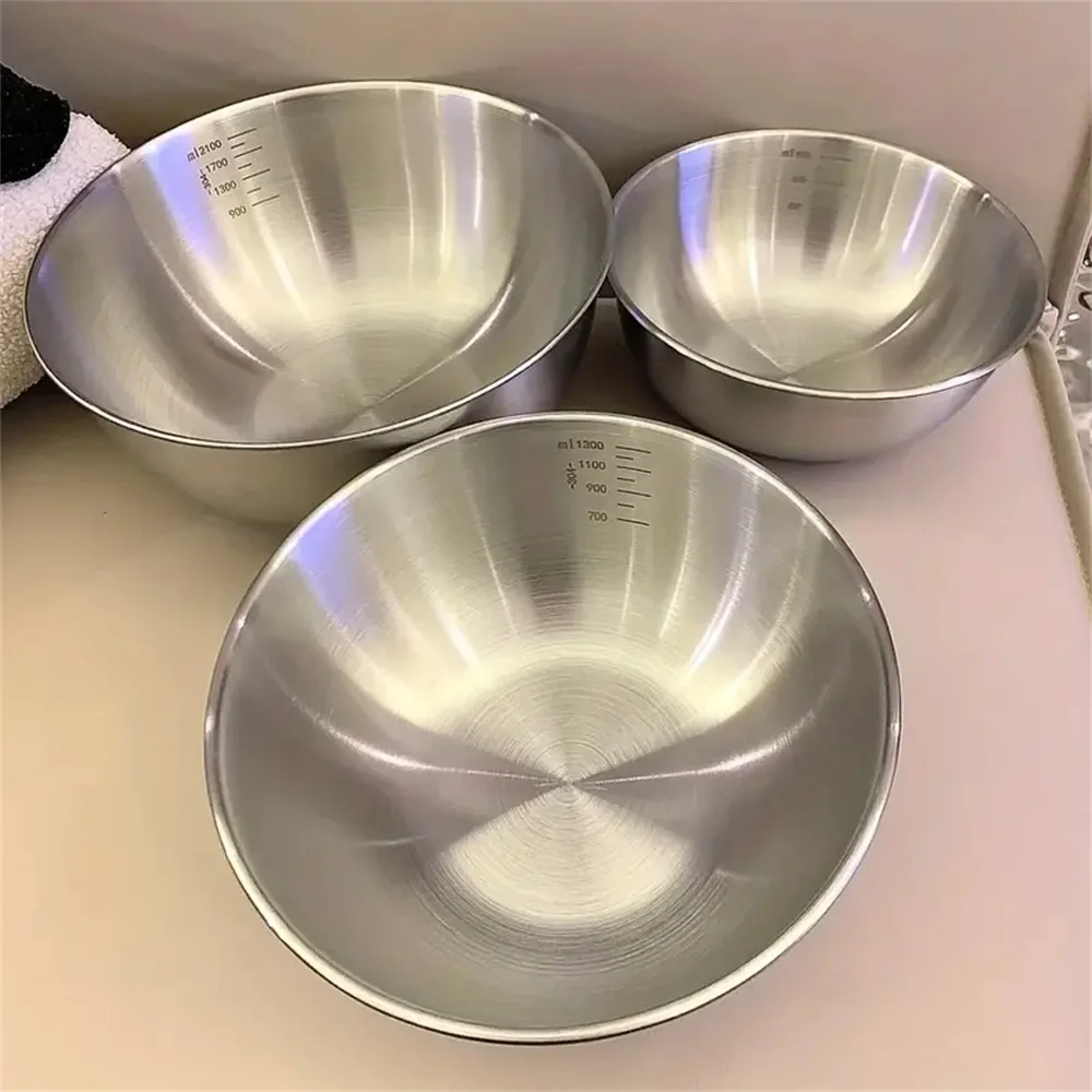 طقم أوعية ستانلس ستيل 1-3 قطع  - مراجعة Kitchen Baking Bowls وسعره