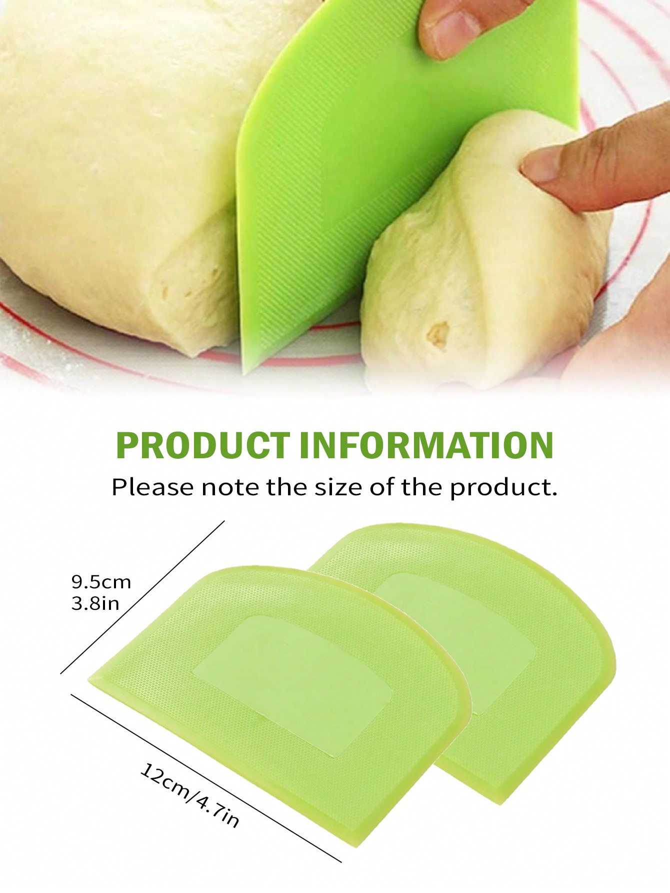 Leeseph 2 قطعة وعاء مكشطة العج - مراجعة Bench Scraper Dough وسعره