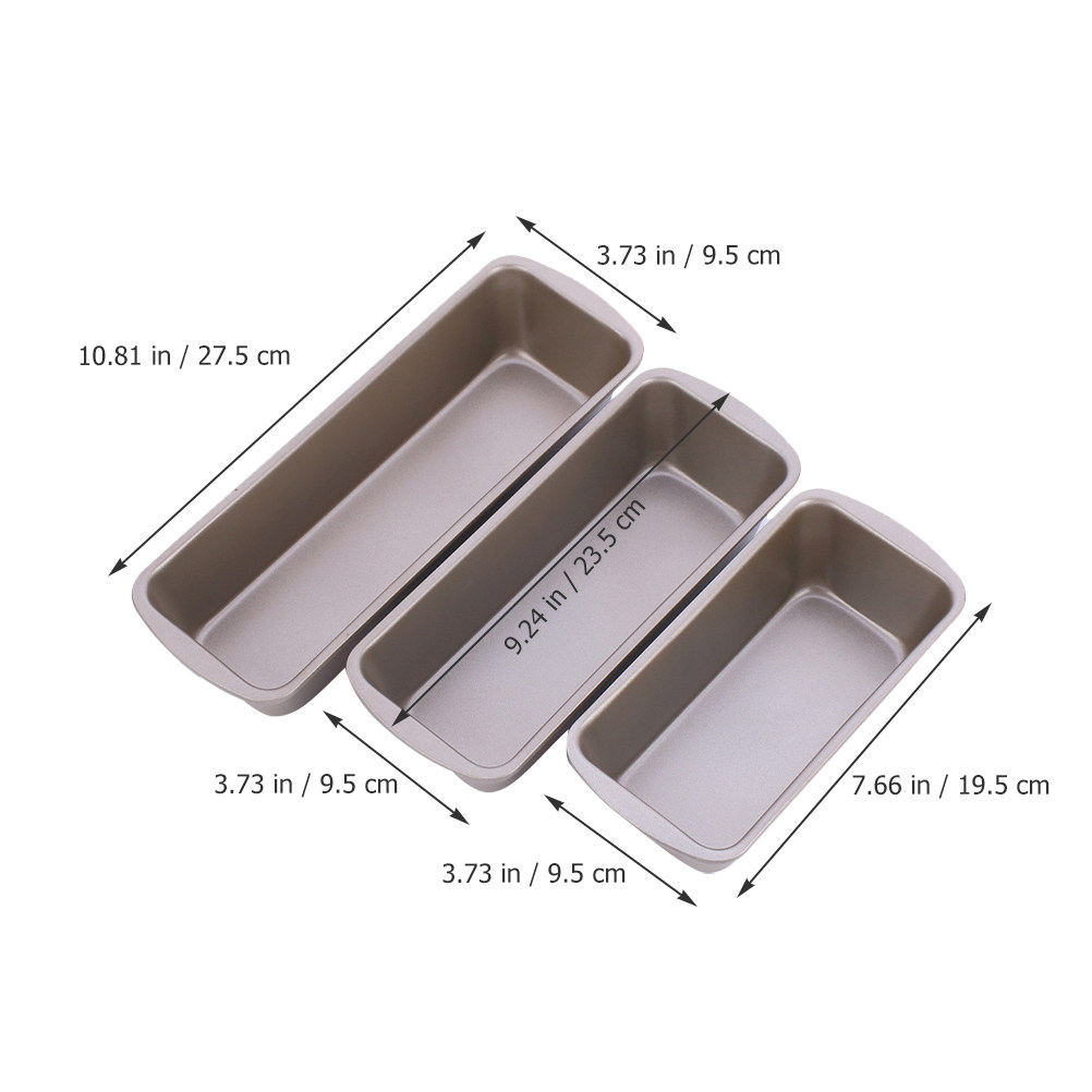 3 قطع من قوالب الخبز المستطيلة - مراجعة Kitchen Baking Pan وسعره