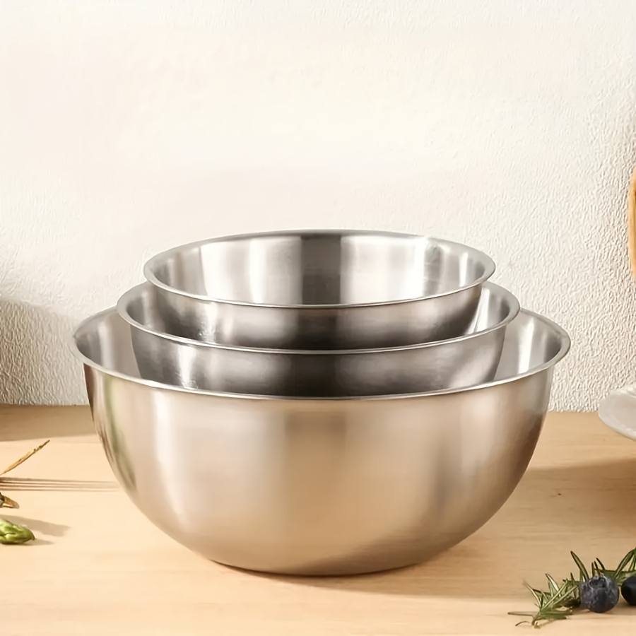 طقم أوعية سلطة من الفولاذ المق - مراجعة Kitchen Baking Bowls وسعره