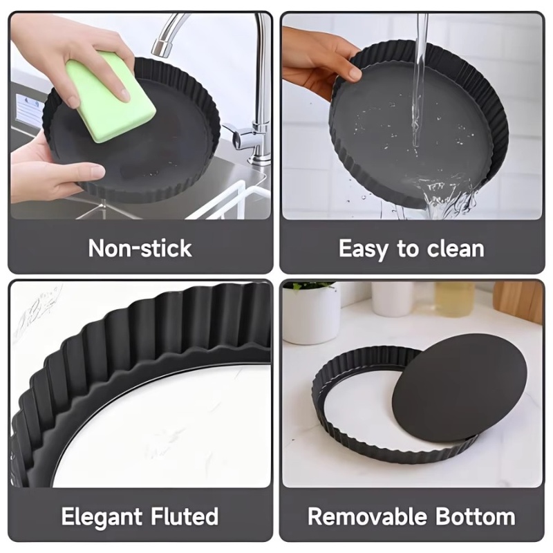 قالب تارت قابل للإزالة من الأس - مراجعة Kitchen Baking Pan وسعره