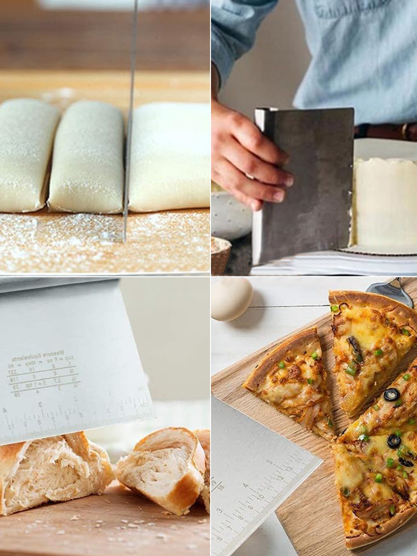 قاطع عجين للمطبخ، أداة تقطيع و - مراجعة Bench Scraper Dough وسعره