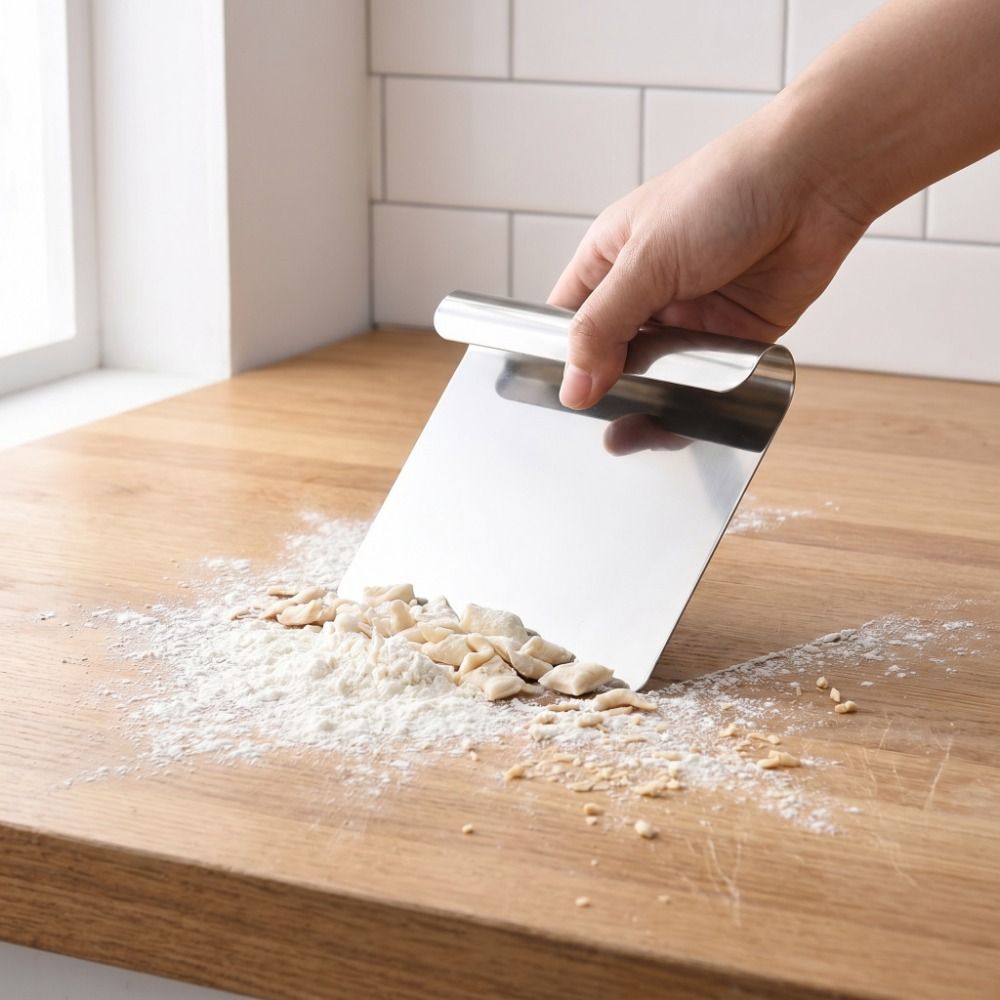 مكشطة عجين من الفولاذ المقاوم  - مراجعة Bench Scraper Dough وسعره